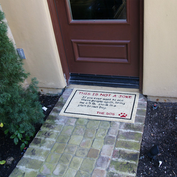 Red Barrel Studio® Scarborough Steak! Dog Humorous 30 in. x 18